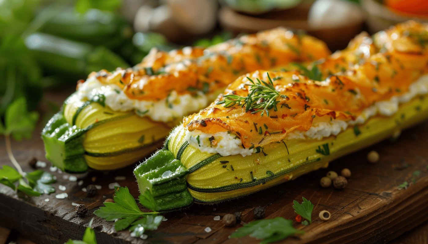 Découvrir la recette savoureuse de la fleur de courgette au four