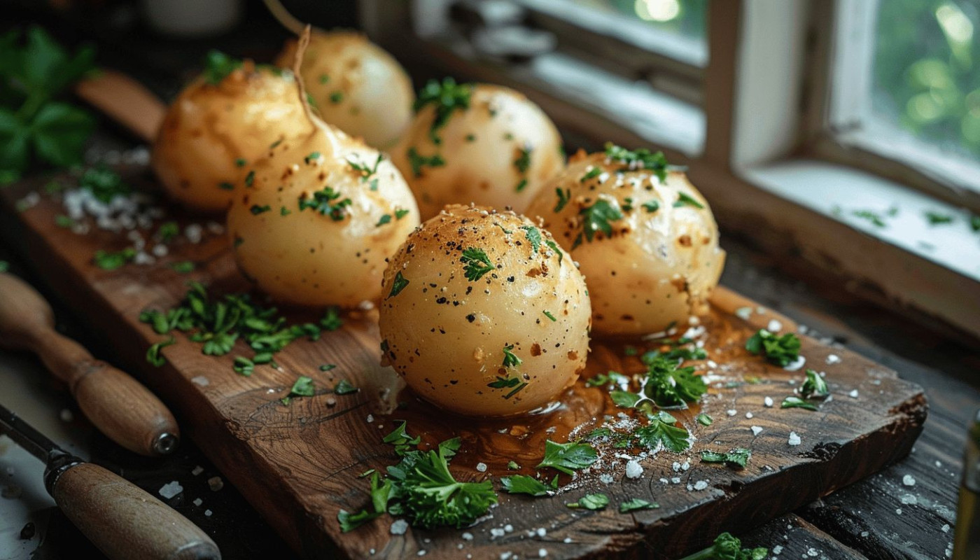 Préparation simple et délicieuse de navet boule d'or au four