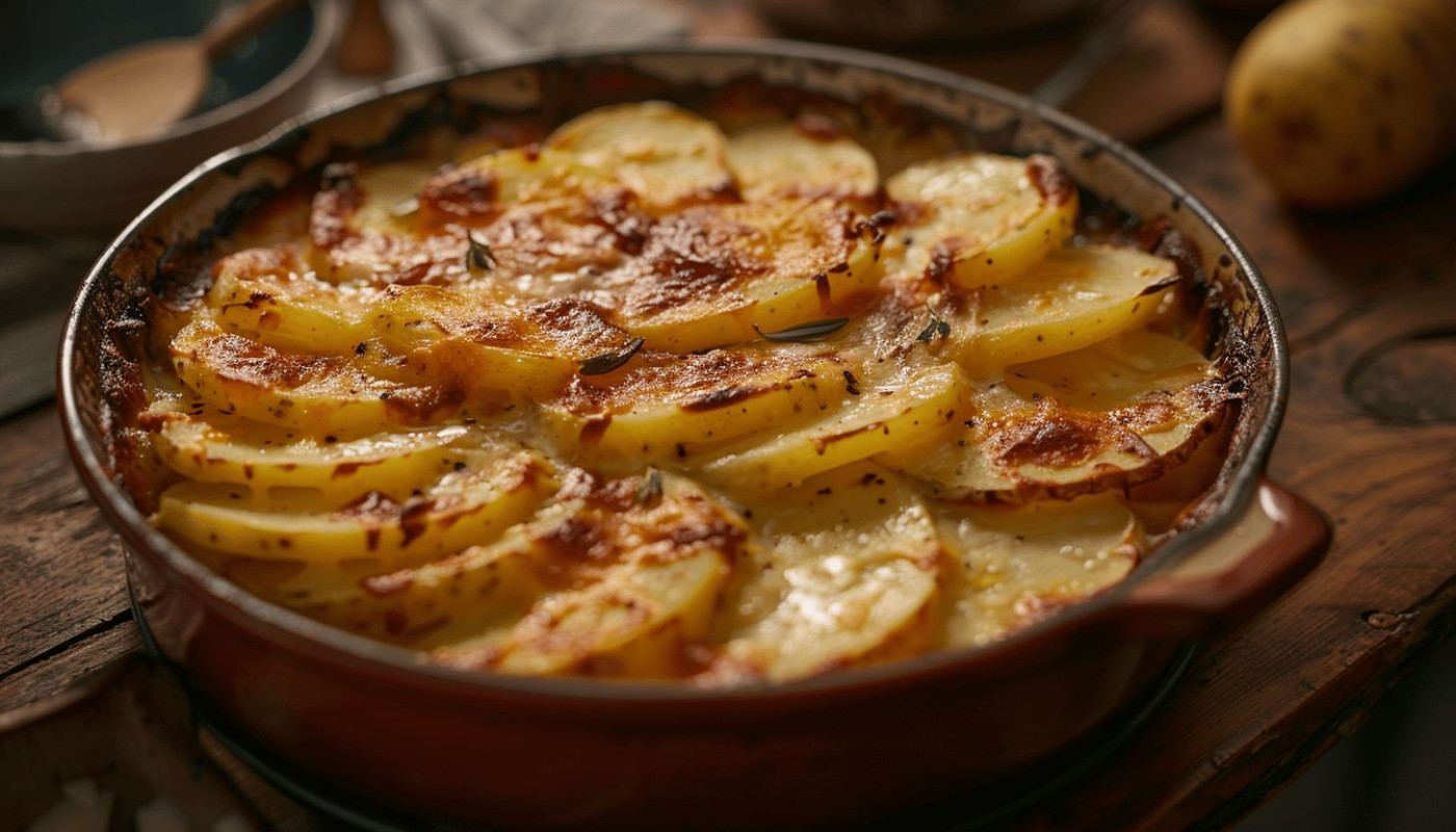 Recette du gratin de pomme de terre à la cancoillotte