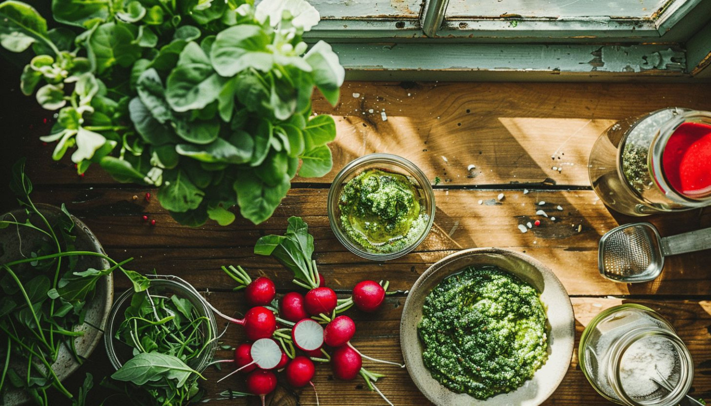 Recette innovante : le pesto à base de fanes de radis