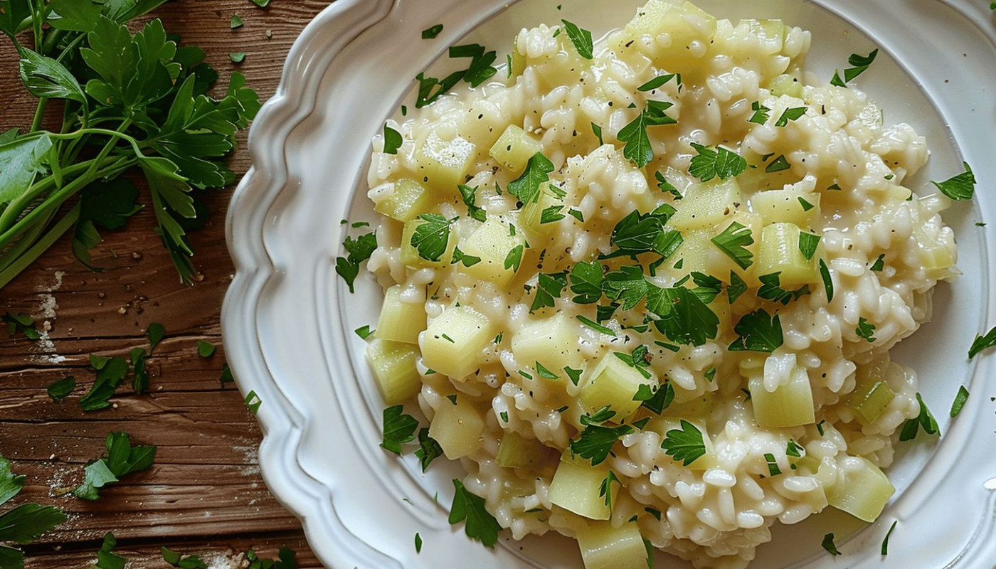 Surprenez vos invités avec un délicieux risotto de céleri rave